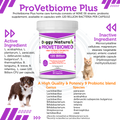 ProVetBiome Plus Capsule High Quality Probiotics Supplement for Pets (360 Capsules) Made in U.S.A - NO Refrigeration Required !! (6 Pack )