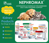 NephroMax Synbiotic Capsules for Kidney Support for Dogs & Cats (120 Capsules) Made In U.S.A