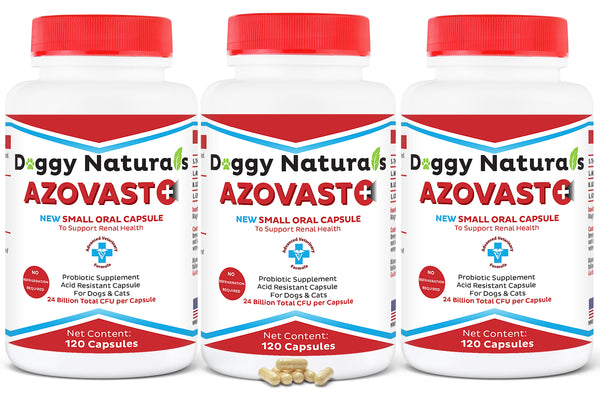 Azovast Plus Capsules Kidney Health Supplement for Dogs Cats