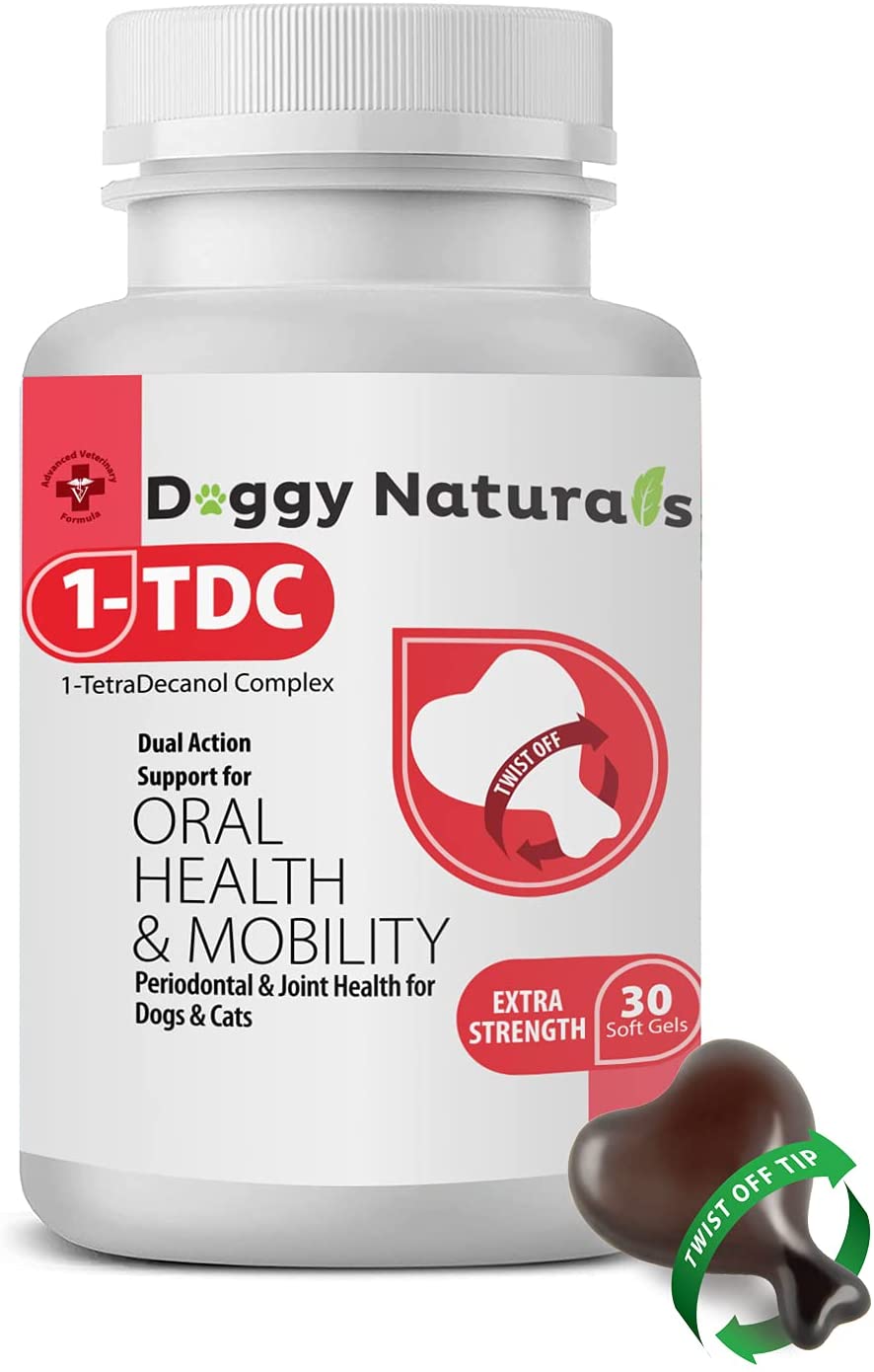 1TDC Dual Action Natural Support – Twist Off for Dogs & Cats (4- in - 1  Wellness) Supports Oral Health, Hip & Joint Health, Muscle Recovery, Skin & 